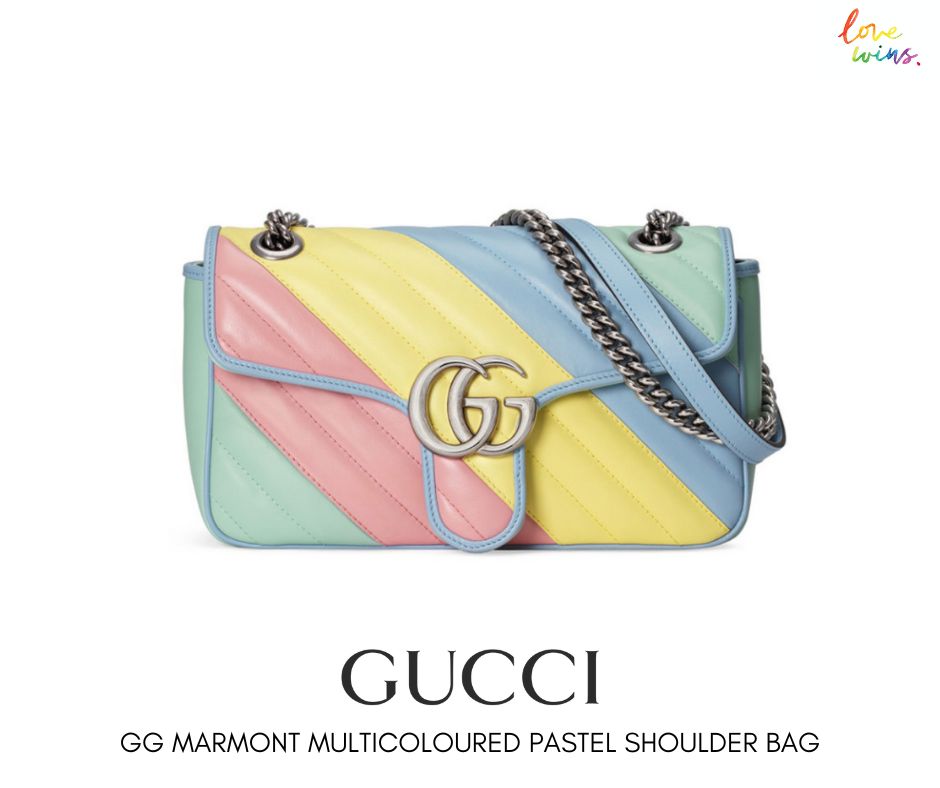 GG Marmont Multicoloured Pastel Shoulder Bag