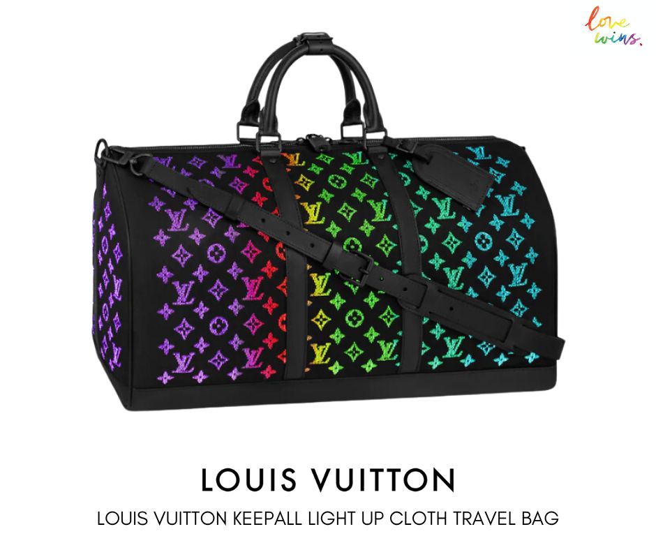 Louis Vuitton Keepall Light Up cloth travel bag