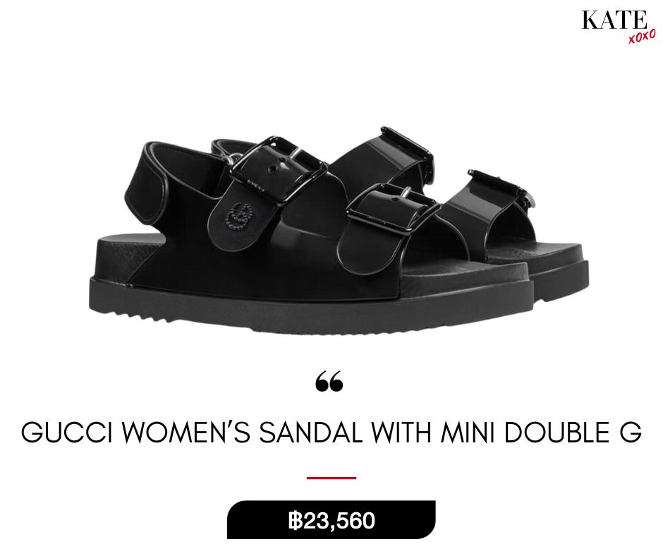 Gucci Women’s Sandal With Mini Double G-6 Chunky Designer Sandals To Love รองเท้าแบรนด์ดังที่คุณต้องหลงรัก