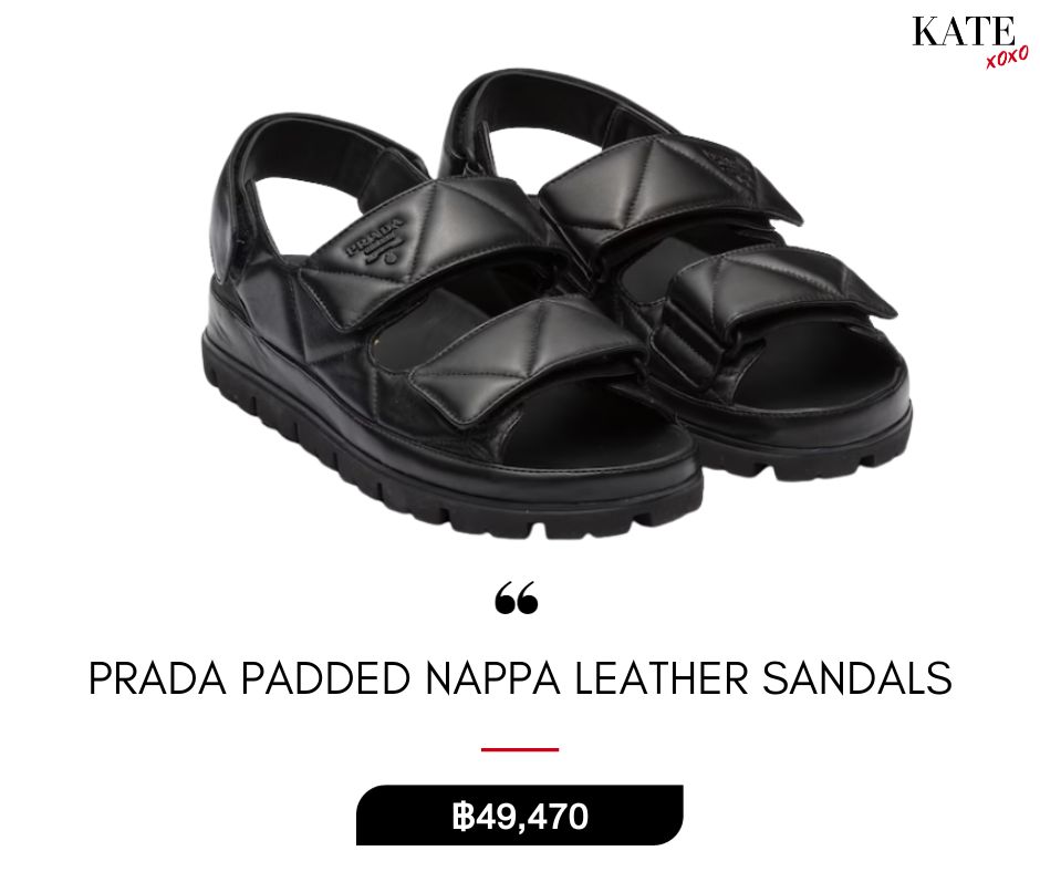Prada Padded Nappa Leather Sandals-6 Chunky Designer Sandals To Love รองเท้าแบรนด์ดังที่คุณต้องหลงรัก