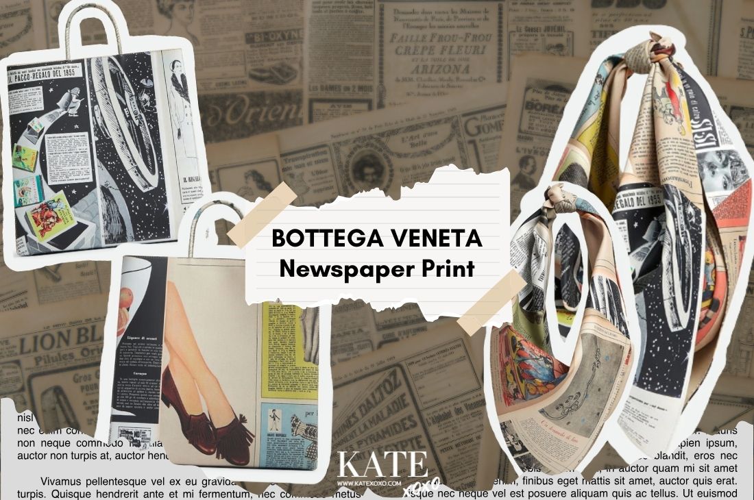 New! Bottega Veneta Newspaper Print
