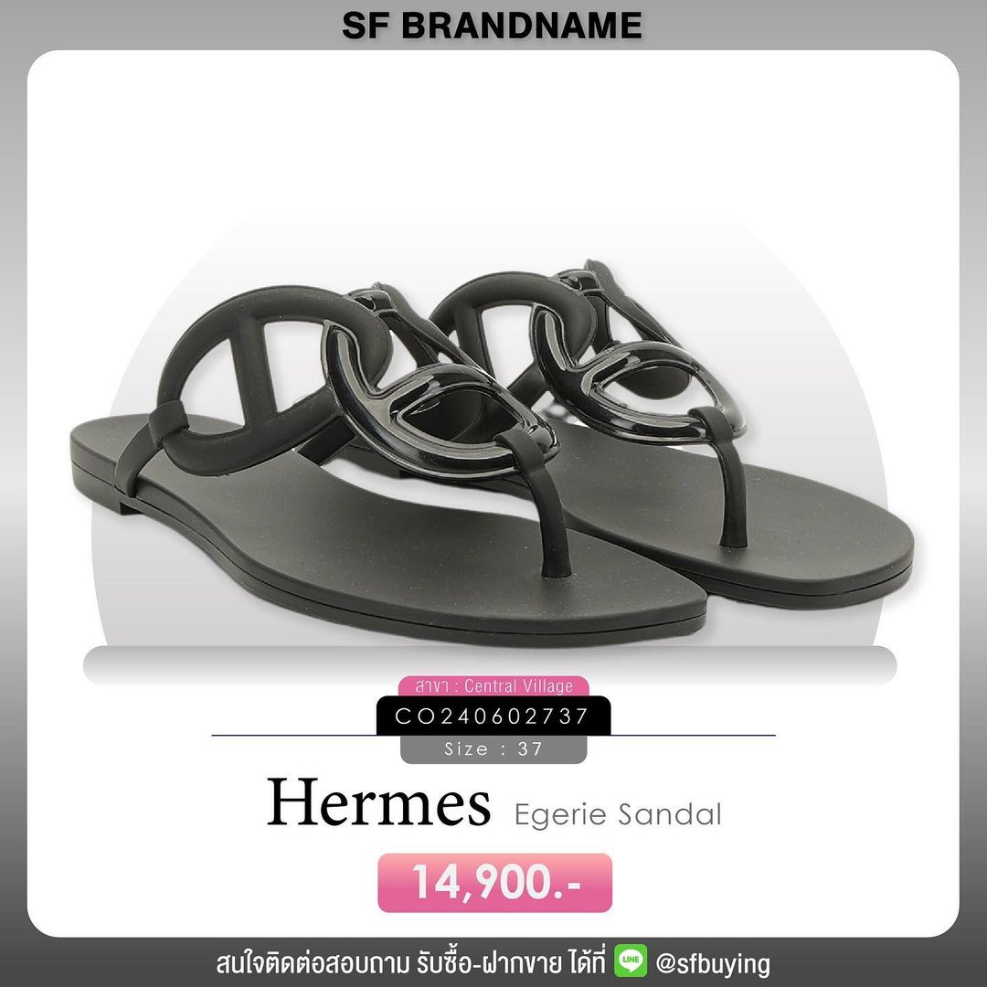 Hermes Egerie sandal black