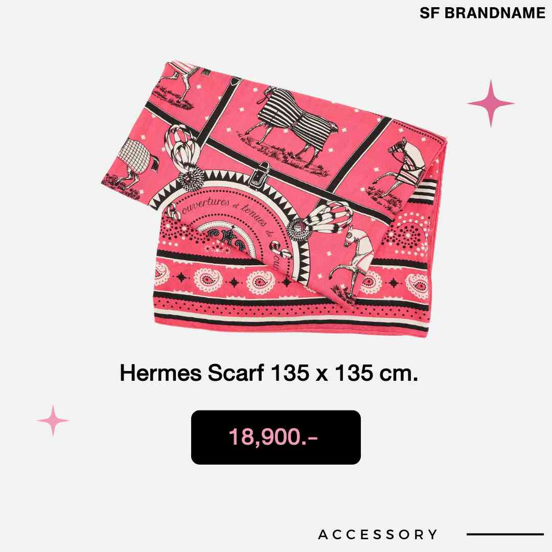 ผ้าพันคอ Hermes Scarf 135 x 135 cm