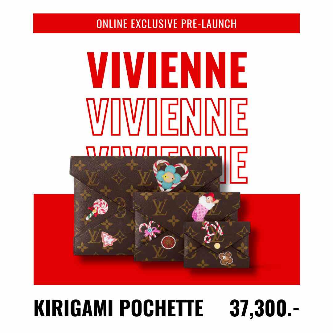 Vivienne Holidays Collection  กระเป๋ารุ่น Kirigami Pochette สุดคิวท์ พร้อมพามาสคอต Vivienne