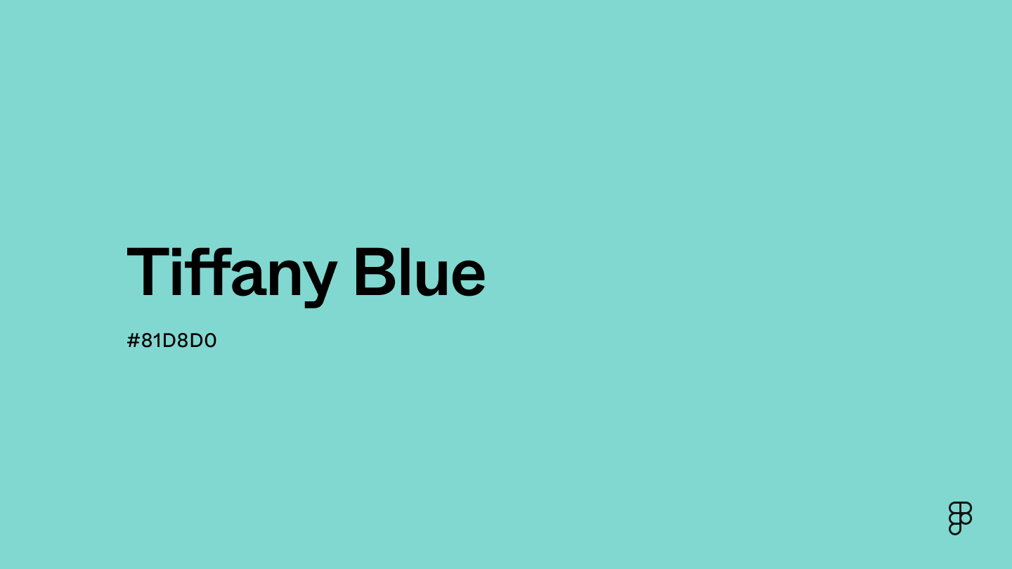 Tiffany Blue-เฉดสี