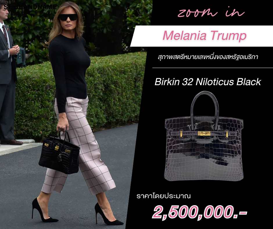 Birkin 32 Niloticus Black-Melania Trump