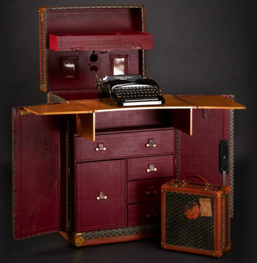 Sir Arthur Conan Doyle's custom Goyard trunk
