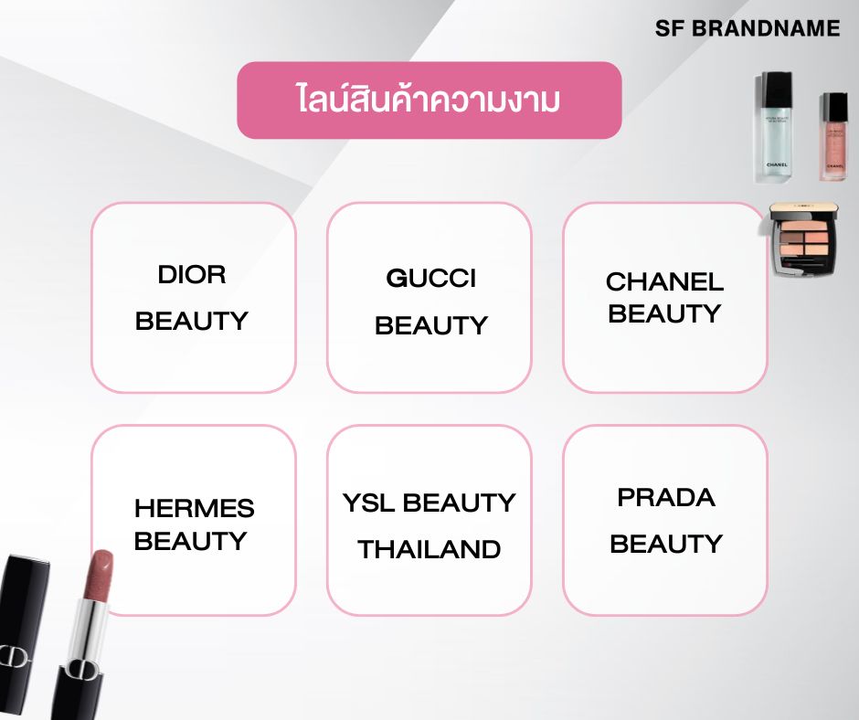 ไลน์สินค้าความงาม -แบรนด์เนมแบรนด์ใดบ้าง ที่เข้าร่วมมาตรการ Easy E-Receipt 2.0 นี้